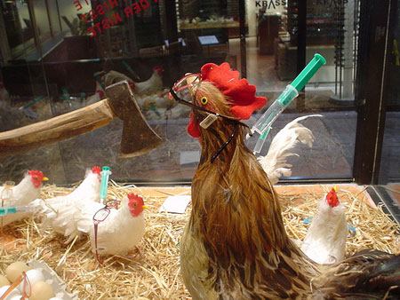 An artistic portrayal of bird flu