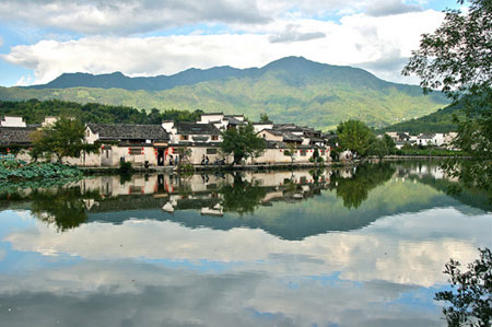 The beautiful view of Hongcun Village