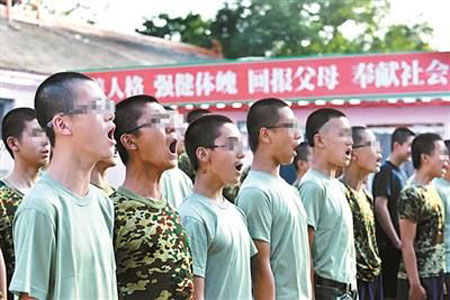 Internet addiction camps in China