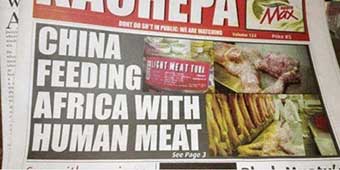 Chinese Government: “No, We Are Not Feeding Africa Human Meat” 