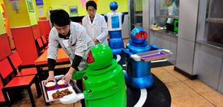 Harbin Restaurant Employs Robot Waiters