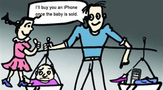 Shanghai Couple Sell Own Daughter to Purchase an iPhone
