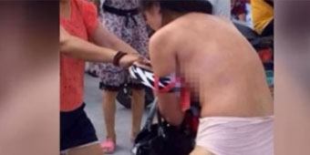 Naked Women Fight Over Cheating Man in Public in Guangzhou
